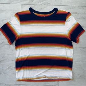 striped soft tee